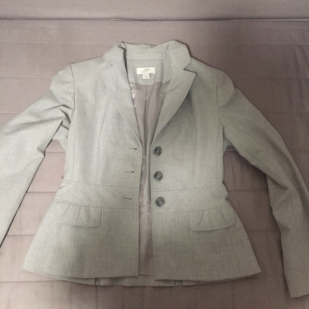 Gray blazer from LOFT